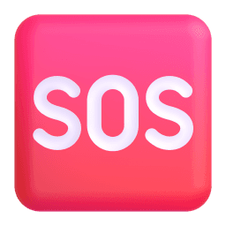 SOS button representing urgent finder actions